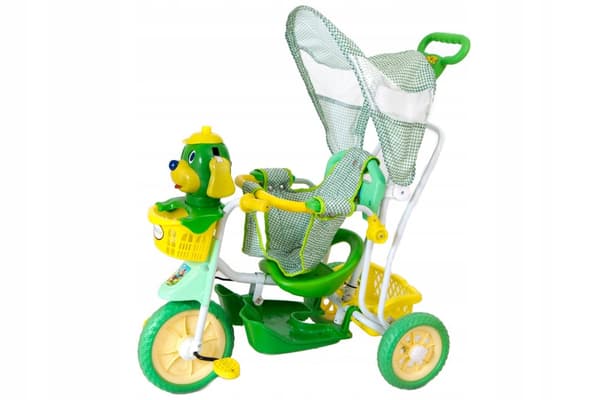 TRECYKEL MED BLØDE HJUL I 3 FARVER