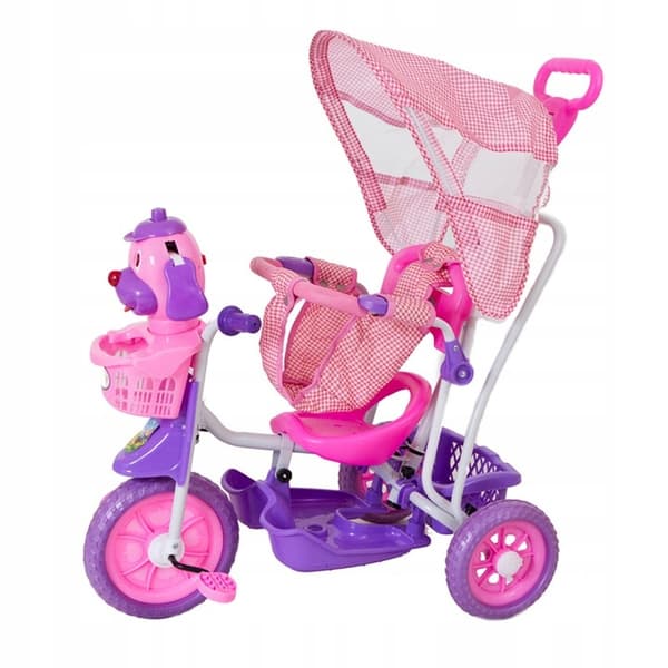 TRECYKEL MED BLØDE HJUL I 3 FARVER