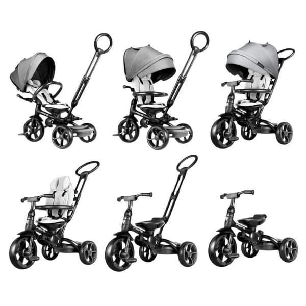 Trehjulig cykel Ny Prime Gris