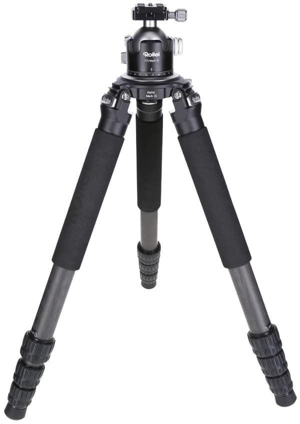 Rollei Stativ Rock Solid Tripod Alpha Mark III/ Zátěž 30kg/ Vytažený 167.5 cm/ Karbon