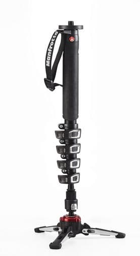 Manfrotto XPRO aluminium 5 sect fluid video monopod, FLUIDTECH