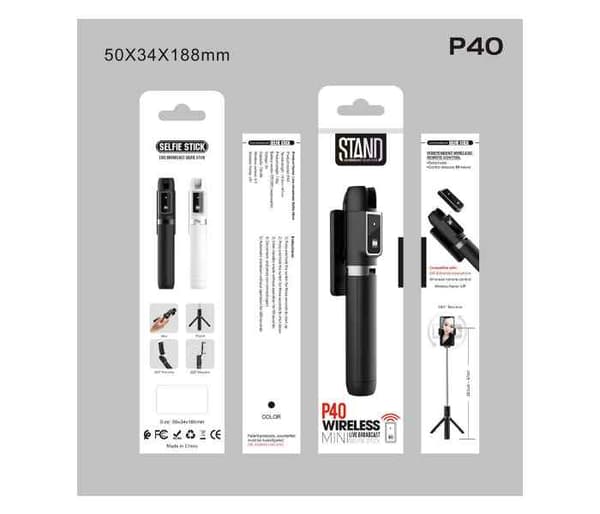 Selfistick med trådlös kamerafunktion - STAND P40