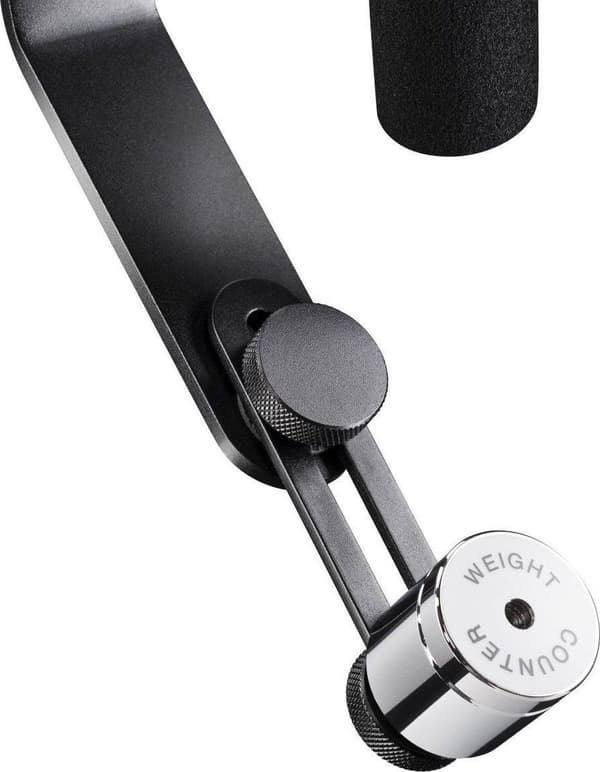 Mantona Schwevestativ Gimbal mekanisk 1/4 tum Svart Belastbar upp till 0,5 kg