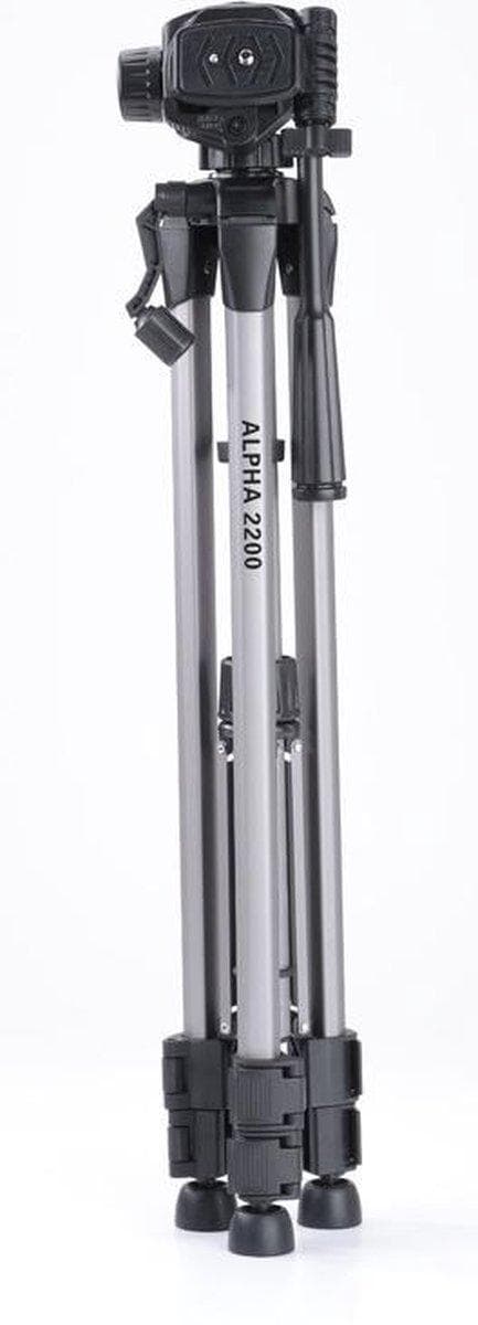 Cullmann Alpha 2800 Stativ 1/4 tommer Arbejdshøjde: 67,5 - 184,5 cm Aluminium Inkl. taske, kuglehoved, 3D panhead