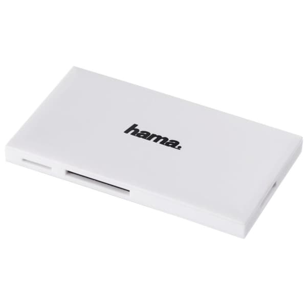 Hama USB 3.0 multikortlæser, SD/microSD/CF, hvid