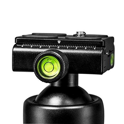 Mantona Onyx 12 kulhuvud (M1-3612A) Arca-Swiss-kompatibel snabbkopplingsplatta 50 mm professionell finish för DSLR, spegellös kamera, systemkamera, di