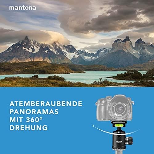 Mantona Fortress 34 Ball Head Svart