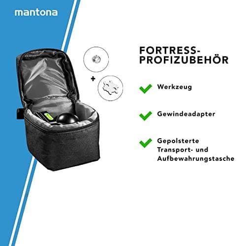 Mantona Fortress 34 Ball Head Svart