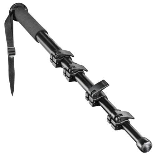 Walimex FT-1502 monopod i aluminium 177 cm (max. belastning ca 5 kg, inkl. handrem och transportväska)