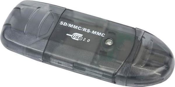 Gembird FD2-SD-1 USB 2.0 musta muistikortinlukija