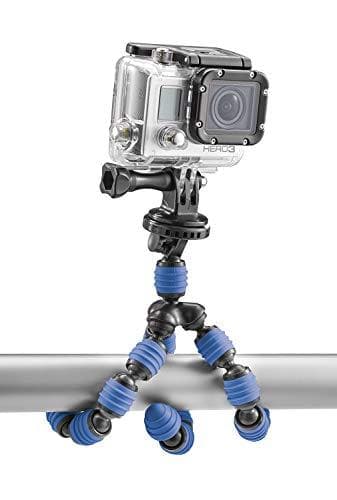 Cullmann Alpha 380 Mobil Fleksibelt ministativ med smartphoneholder, blå, bæreevne 1,5 kg, 267g lys, 380 Mobil (30 cm), 50029