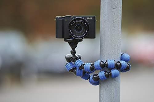 Cullmann Alpha 380 Mobil Fleksibelt ministativ med smartphoneholder, blå, bæreevne 1,5 kg, 267g lys, 380 Mobil (30 cm), 50029