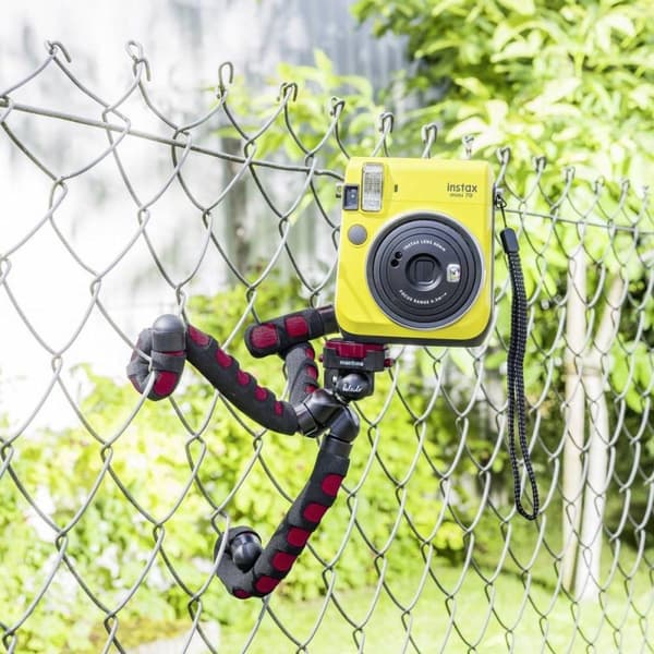 Mantona Flex Special stativ 1/4 tommer Arbejdshøjde: 10 - 27 cm Rød Til smartphones og GoPro