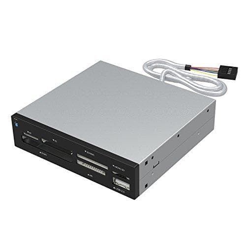 Sabrent interne kortlæsere - USB 2.0 Superhurtig 75-i-1 intern flashhukommelseskortlæser/skriver med USB 2.0-stik (CRW-UINB)