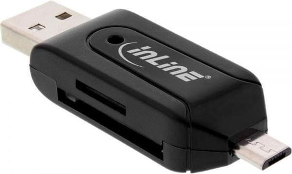 InLine Micro USB OTG / USB-yhdistelmäkortinlukija