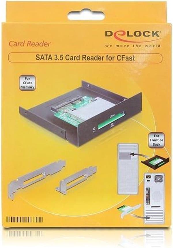 Delock - SATA 3.5 kortlæser - CFast