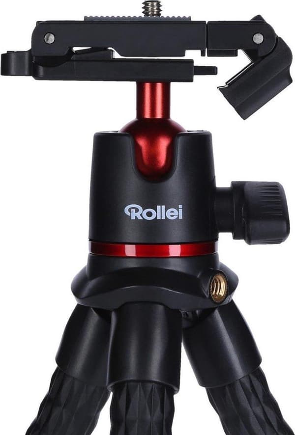 Rollei Monkey Pod 2 stativ Smartphone / digitalkamera 3 ben / ben Svart