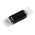 Miniatyrbild 1 av 4: Hama Basic minneskortläsare USB 2.0/Micro-USB Svart