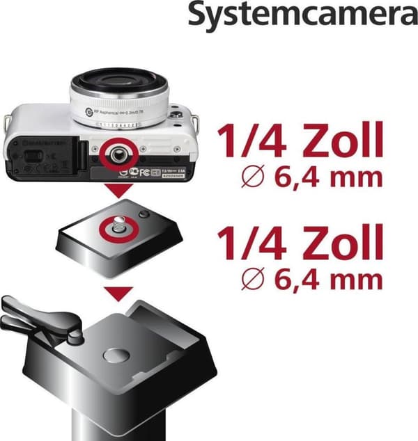 Hama snabbkopplingsplatta hangänga=1/4" för Traveler Premium 144/146 (00004243)
