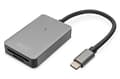 Miniatyrbild 1 av 6: Digitus USB-C kortläsare - 2 portar - Höghastighets - MicroSD (TransFlash) - MicroSDHC - MicroSDXC - SD - SDHC - SDXC - Grå - 300 Mbit/s - Aluminium -