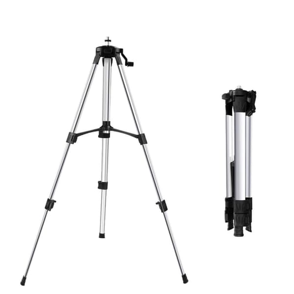 Aluminiumsstativ til laserniveau – 4-niveaus højdejustering – Maks. 1,5 m – Letvægt (0,8 kg) – Universelt design