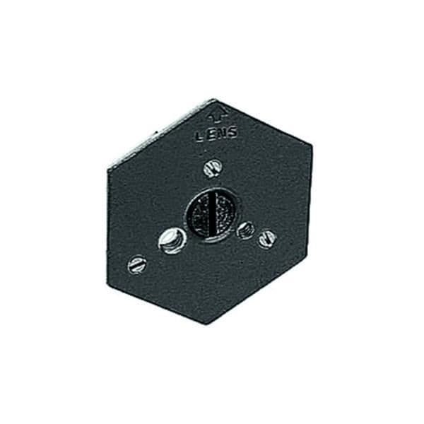 Sexkantig snabbkopplingsplatta - MANFROTTO 130-14 - 1/4'' skruvfäste - Aluminium