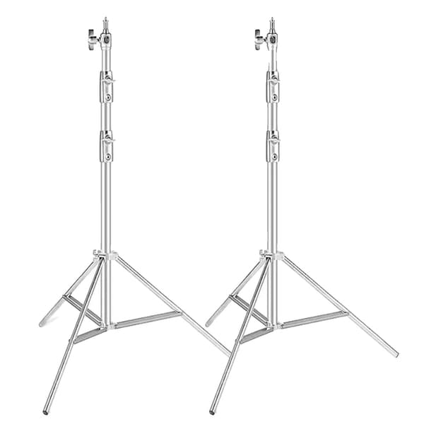 Fotostativ, rostfritt stål, 280 cm maximal höjd,2 STK
