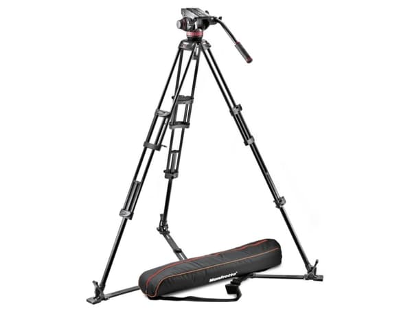 Manfrotto 502, Action-kamera, 7 kg, 3 ben, Svart, Flipplås, 1/4", 3/8"