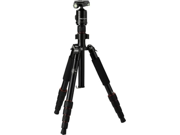 Rollei Compact Traveler No.1, 3 jalkoja, Musta, 134 cm, 1,17 kg