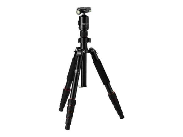 Rollei Compact Traveler No.1, 3 jalkoja, Musta, 134 cm, 1,17 kg
