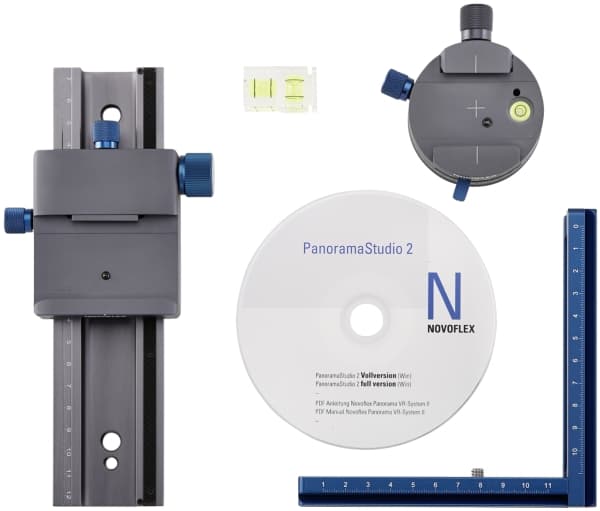 Novoflex Panorama VR-System III - Jalustan jalustapää jaloilla varustettuna