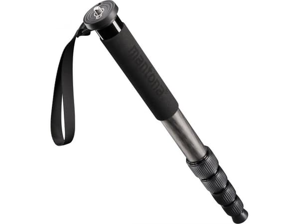 Mantona Pro ONE 165C, 165 cm, hiilikuitu, musta
