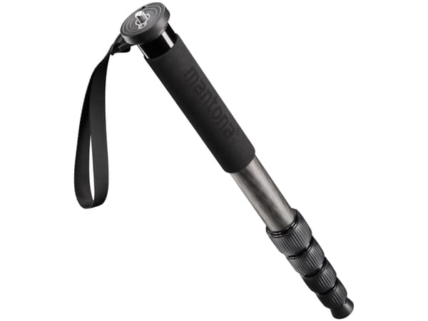 Mantona Pro ONE 165C, 165 cm, hiilikuitu, musta