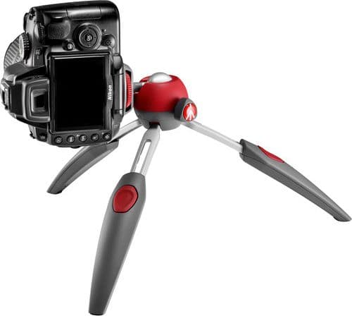 Manfrotto PIXI EVO, 3 jalkoja, Harmaa, Punainen, 19 cm, 267 g