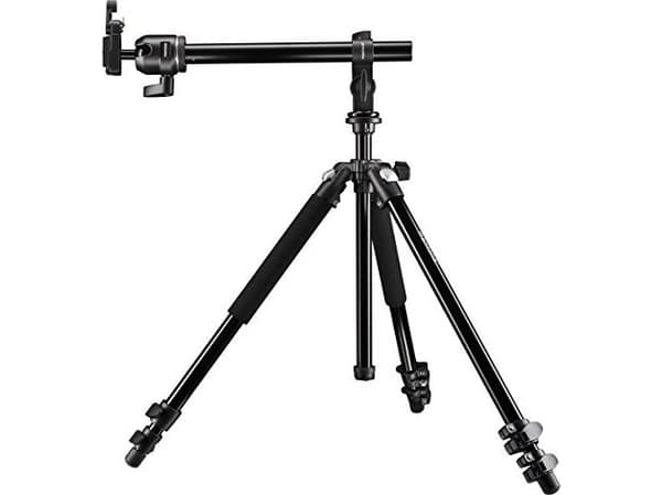 Mantona Tripod 3/8 tum Arbetshöjd=60 - 157 cm, 3D-reglering, Kulhuvud