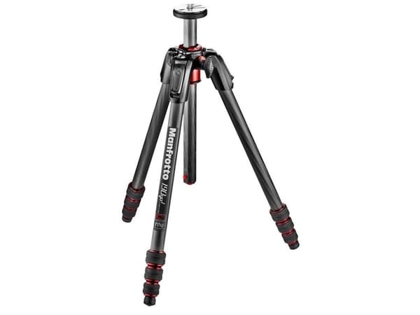 Manfrotto MT190GOA4, 3 jalkoja, Musta, Punainen, 152 cm, 1,66 kg
