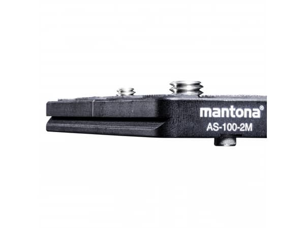 Mantona mantona mantona AS-100-2M snabbfäste Lynkoblingsplade Udvendigt gevind=1/4, 3/8