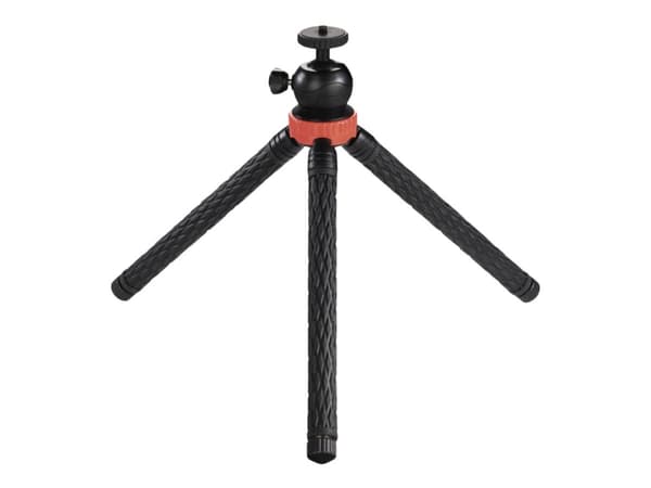 Hama Traveller Pro, 3 jalkoja, Musta, Punainen, 105 cm, 455 g