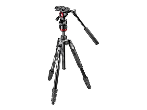 Manfrotto MVKBFRT-LIVE, 3 jalkoja, Musta, Punainen, Hopea, 150 cm, 1,64 kg