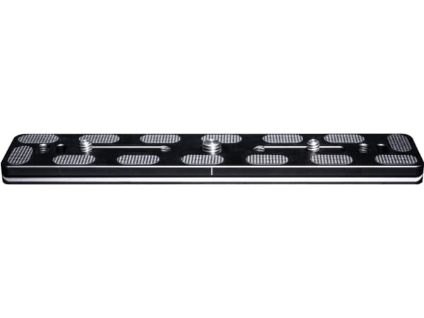 Mantona 21466, Kolmijalan päälilevy, Musta, Alumiini, 1 kpl, 38 mm, 10 mm