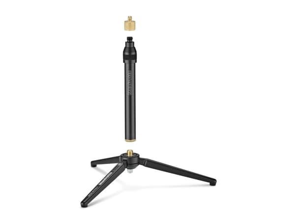 Manfrotto MKPROVR, 3 jalkoja, Musta, Kulta, 29 cm, 205 g