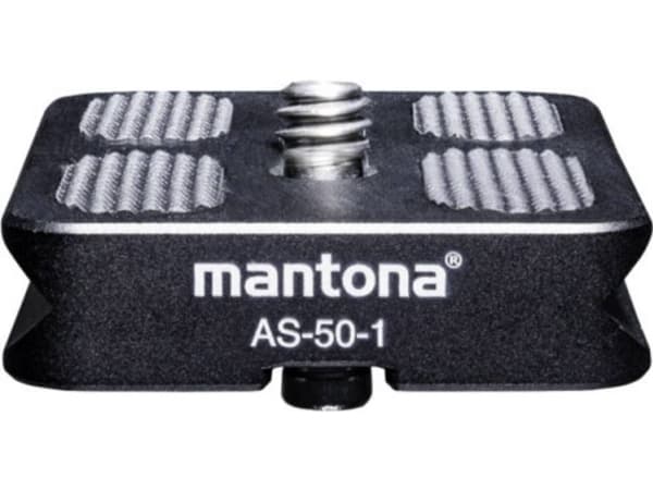 Mantona mantona mantona AS-50-1 snabbfäste Lynkoblingsplade Udvendigt gevind=1/4