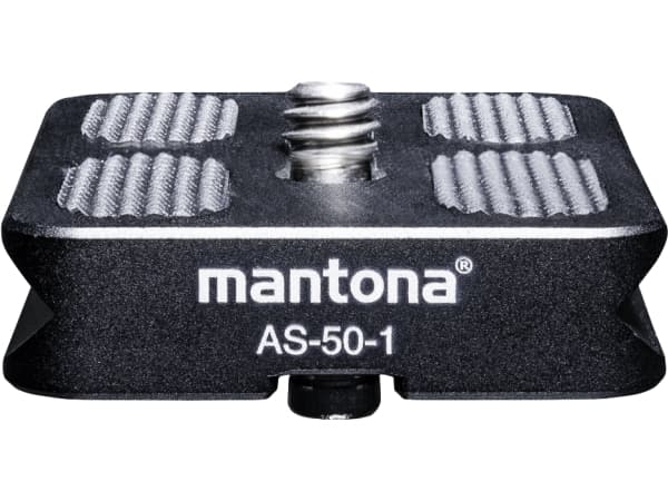 Mantona mantona mantona AS-50-1 snabbfäste Lynkoblingsplade Udvendigt gevind=1/4