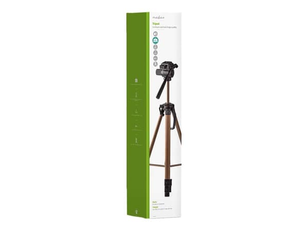 Nedis TPOD2300BZ, 3 jalkoja, Musta, Hopea, 16,1 cm