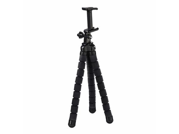 Hama Flex, Smarttelefon/actionkamera, 3 ben, Svart, Aluminium, 26 cm, 9 cm