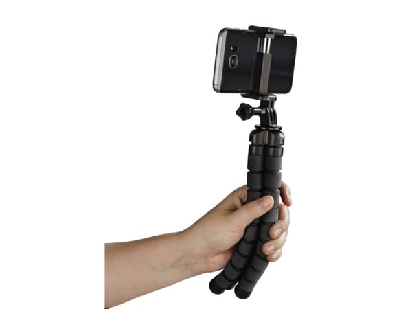 Hama Flex, Smarttelefon/actionkamera, 3 ben, Svart, Aluminium, 26 cm, 9 cm