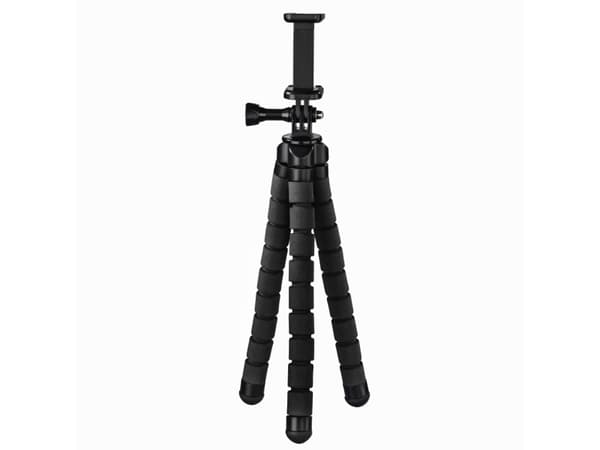 Hama Flex, Smarttelefon/actionkamera, 3 ben, Svart, Aluminium, 26 cm, 9 cm