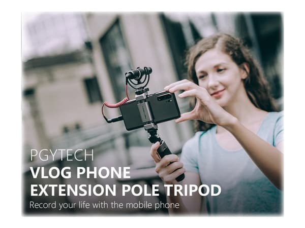 PGYTECH VLOG Telefonforlengelsesstang Stativ - Skytegrep/ministativ/selfiestang