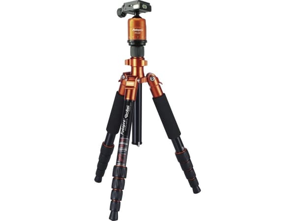 Rollei Compact Traveler No. 1, 3 jalkoja, Musta, Oranssi, 140 cm, 1,2 kg