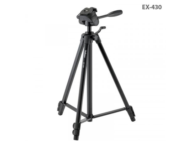 Velbon EX-430, 3 jalkoja, Musta, 15,1 cm, 1,2 kg